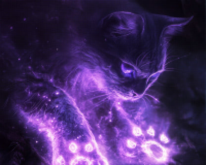 Phantom Cat with Lavender Glow