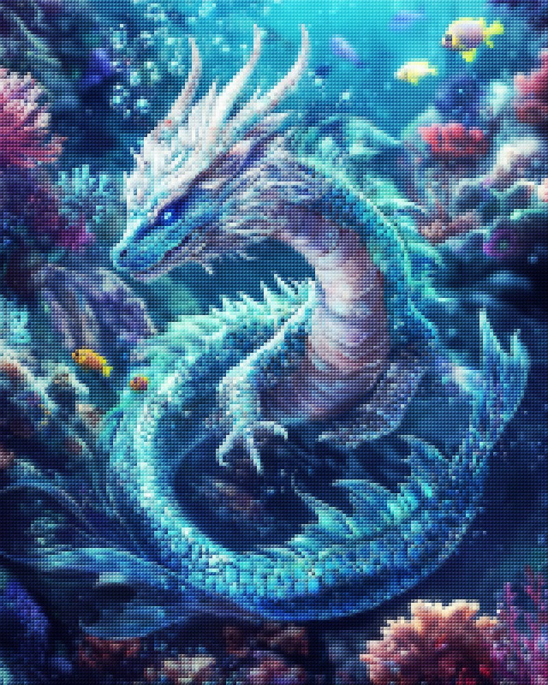 Water Dragon Swimming