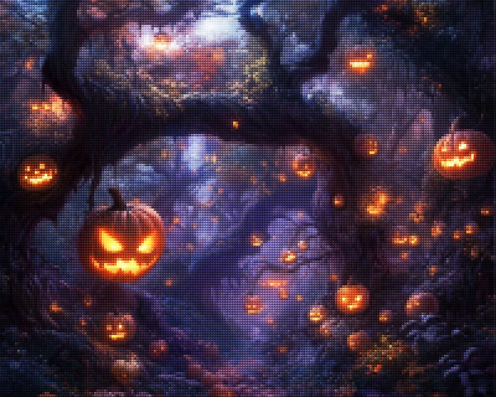 Enchanted Forest with Glowing Colors