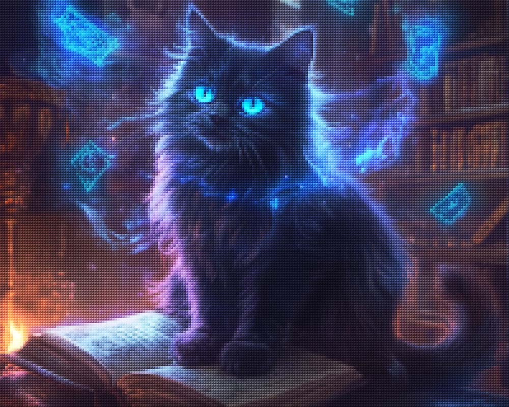 Blue-Eyed Black Cat