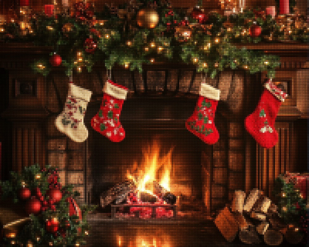 Cozy Christmas Fireplace