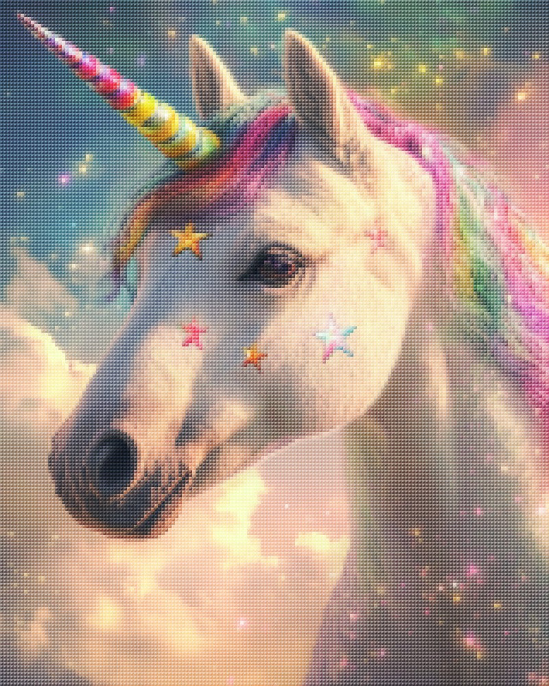 Unicorn with Rainbow Horn