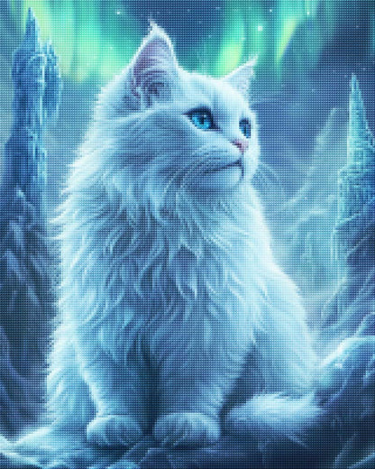 Ice Crystal White Cat