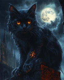 Mirror Obsidian Cat