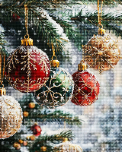 Christmas Snowflakes and Ornaments