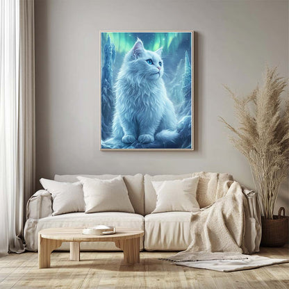 Ice Crystal White Cat