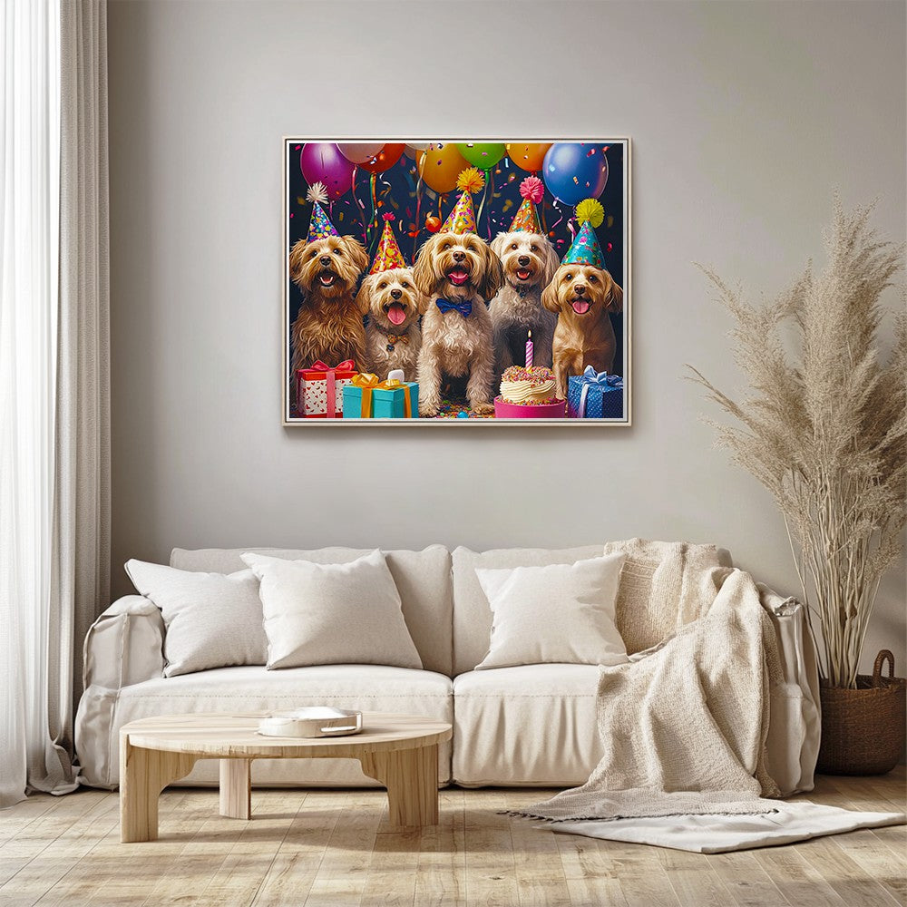 Birthday Party with Dogs in Costumes