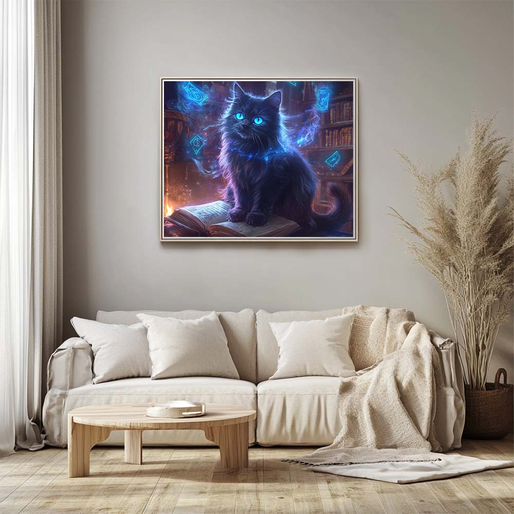 Blue-Eyed Black Cat