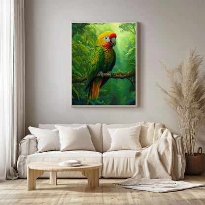 Golden Crowned Parrot on Branch