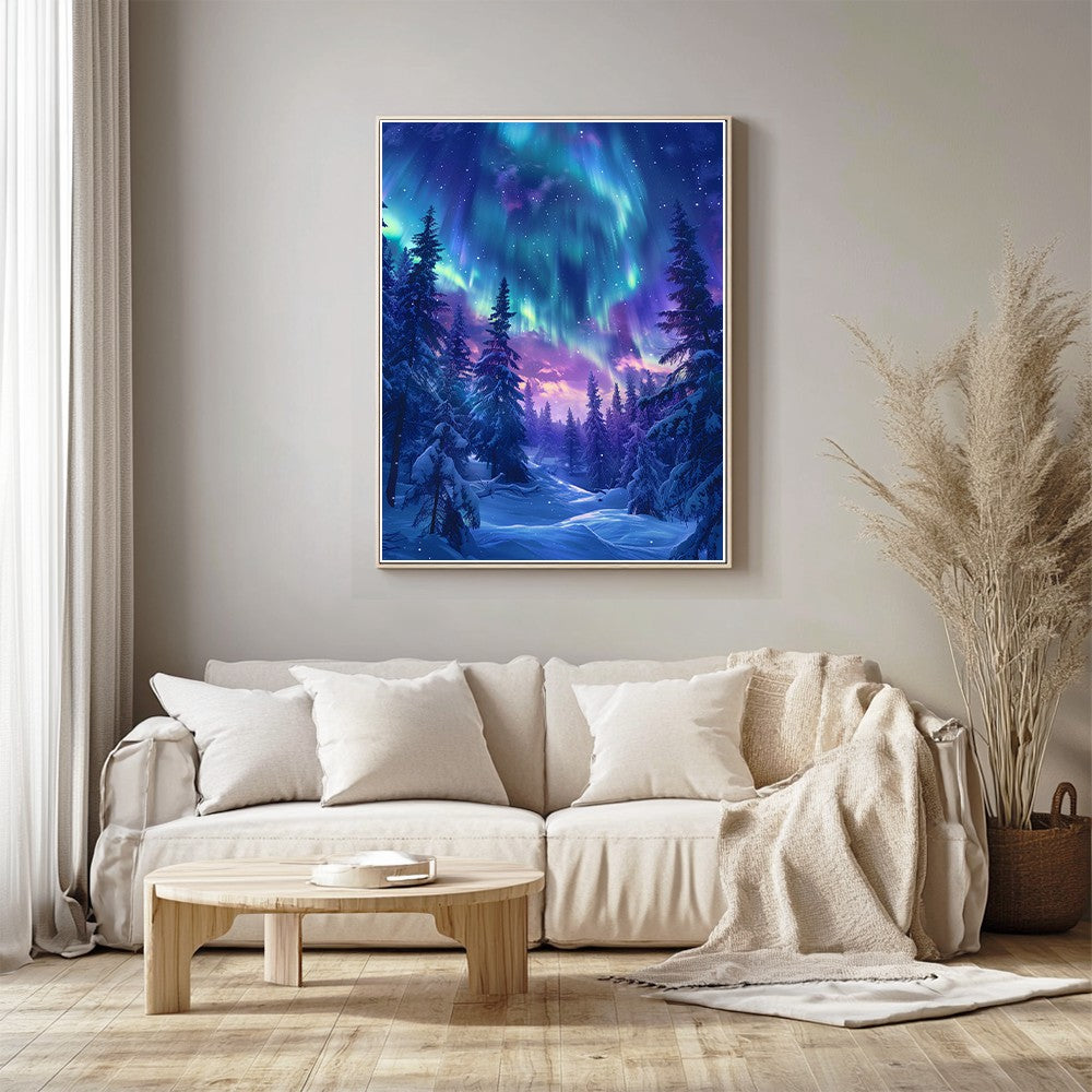 Aurora Snow Forest