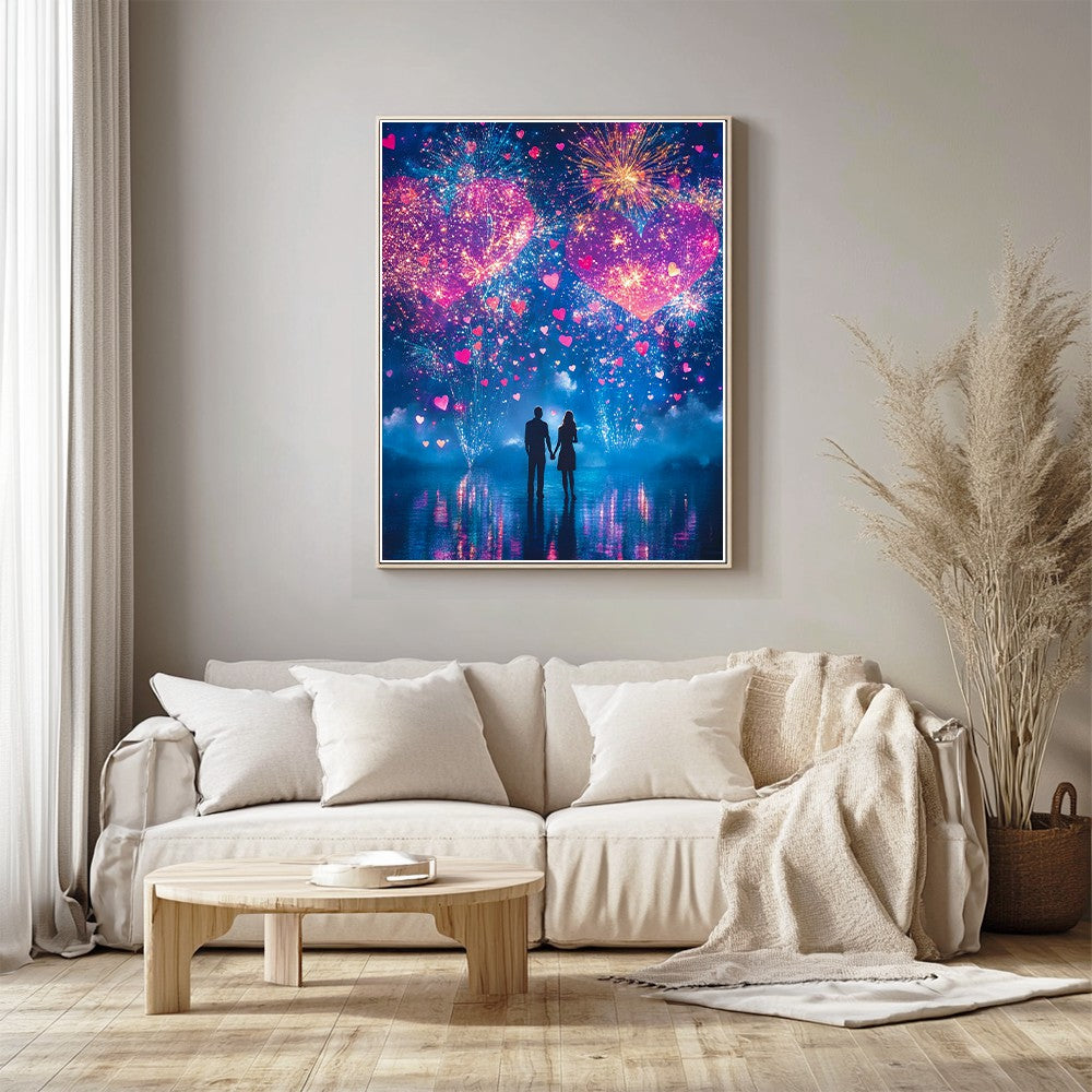 Couple Watching Spectacular Display