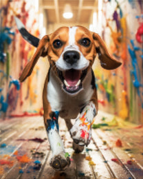 Paint Splash Beagle