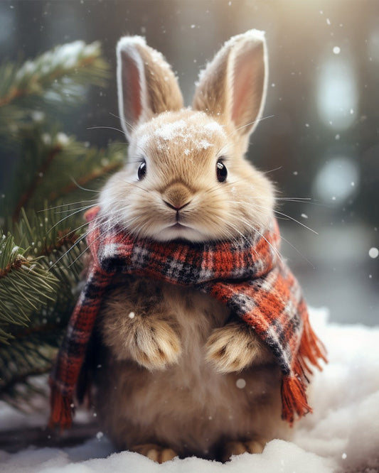 Winter Forest Bunny