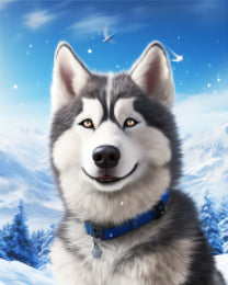Winter Husky