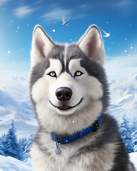 Winter Husky