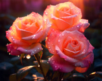 Dewy Roses