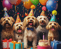 Birthday Party with Dogs in Costumes