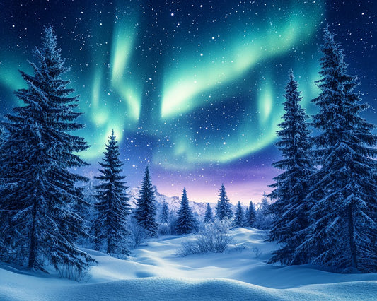 Blue Winter Landscape