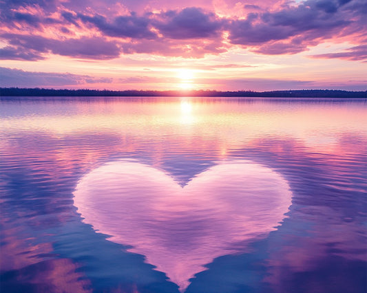 Calm Lake at Sunset