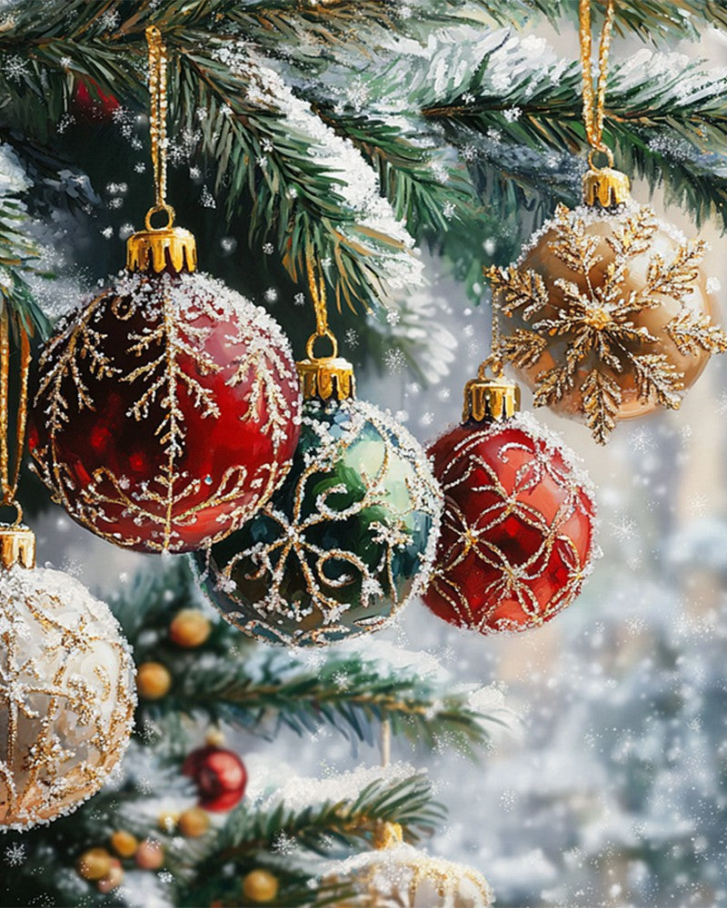 Christmas Snowflakes and Ornaments