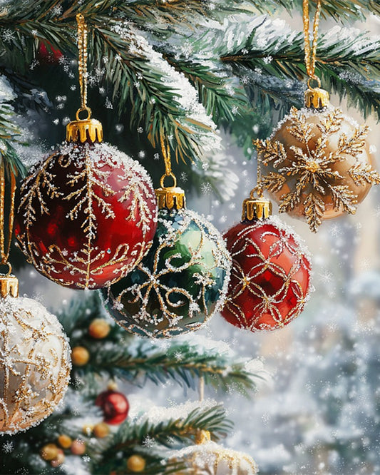 Christmas Snowflakes and Ornaments
