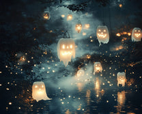 Cozy Halloween Ghostly Night
