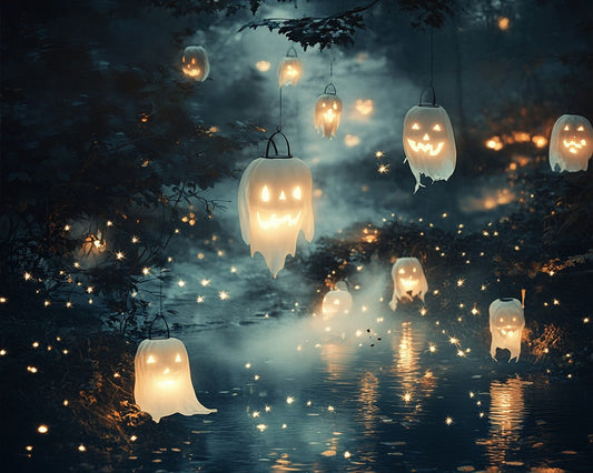 Cozy Halloween Ghostly Night