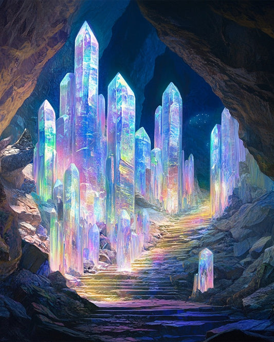 Crystal Cave with Translucent Walls
