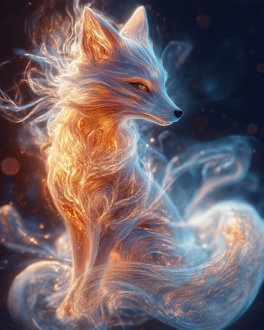 Crystal Fox with Nebula Tail