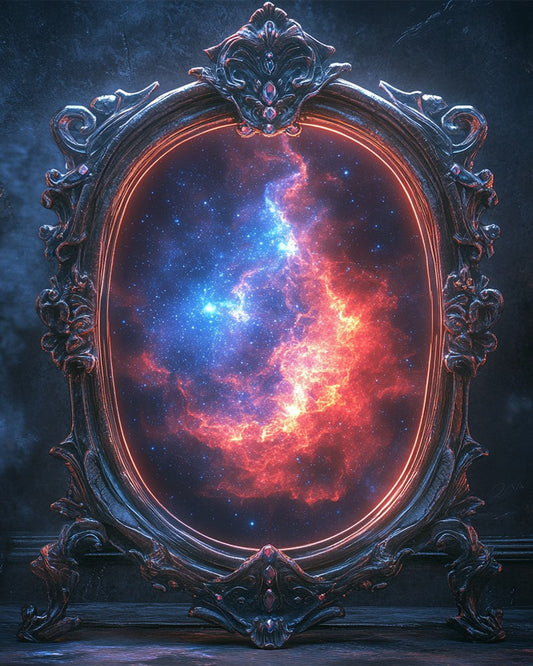 Glowing Ancient Magic Mirror