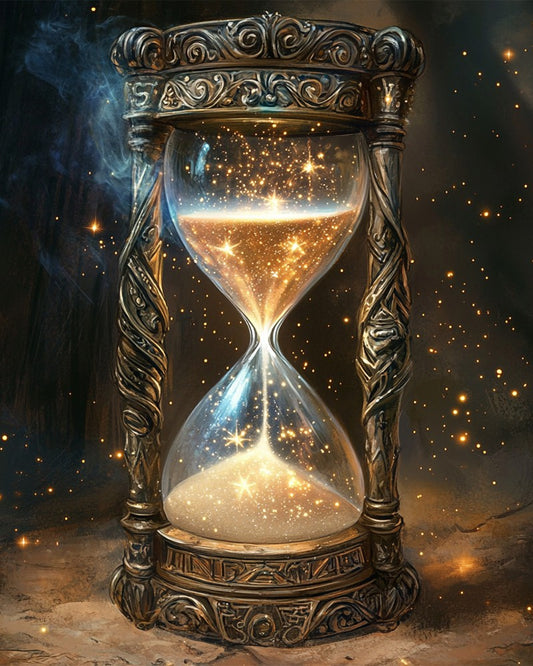 Hourglass with Star-like Sand