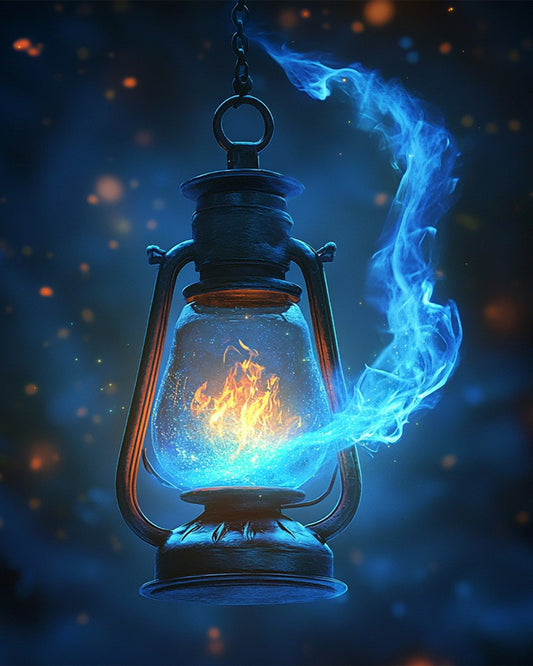 Magic Lantern with Blue Flame