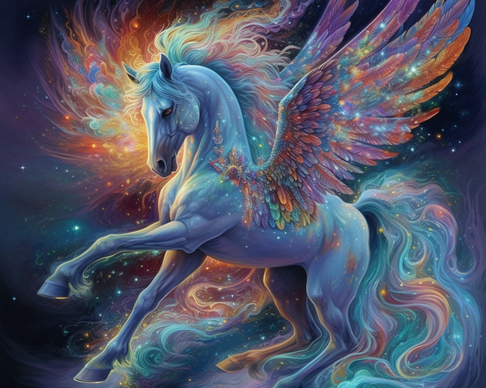 Pegasus With Glowing