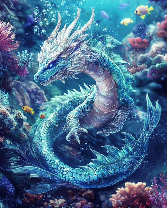 Water Dragon Swimming